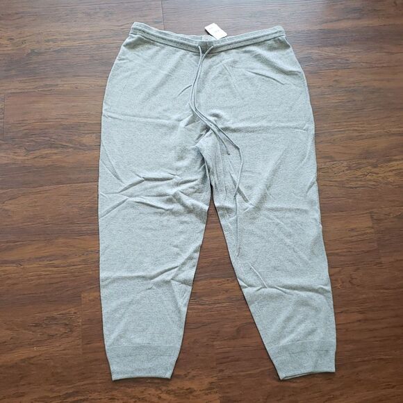 St. John Pants - St John Women's Gray Jog Pants Size XL Cashmere Wool Quiet Luxury Lounge New